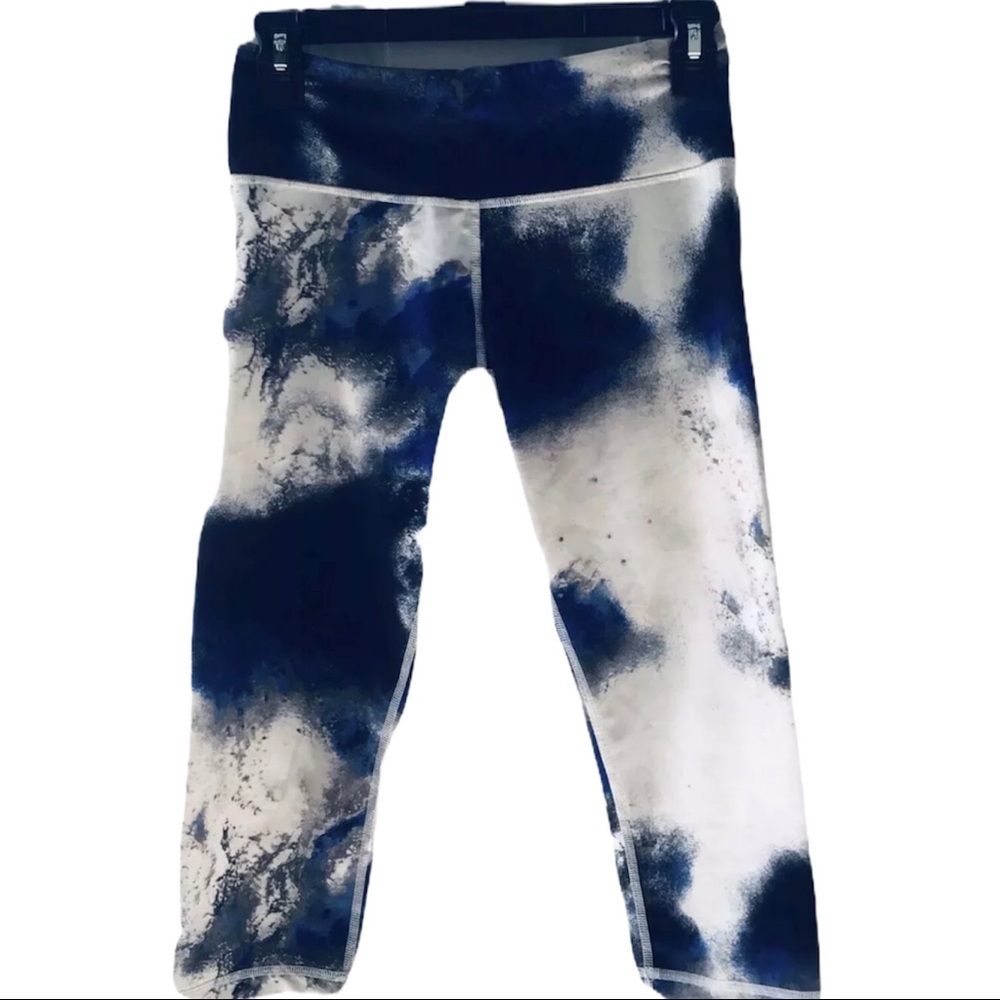 Lululemon Crop Pants Sz 6 Diamond Tie dye